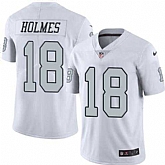 Nike Men & Women & Youth Raiders 18 Andre Holmes White Color Rush Limited Jersey,baseball caps,new era cap wholesale,wholesale hats
